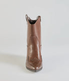 
Upgrade your style game for 2025 with the Edgy-Chic Faux Leather Western Booties in brown, perfect for any fashion-forward wardrobe.