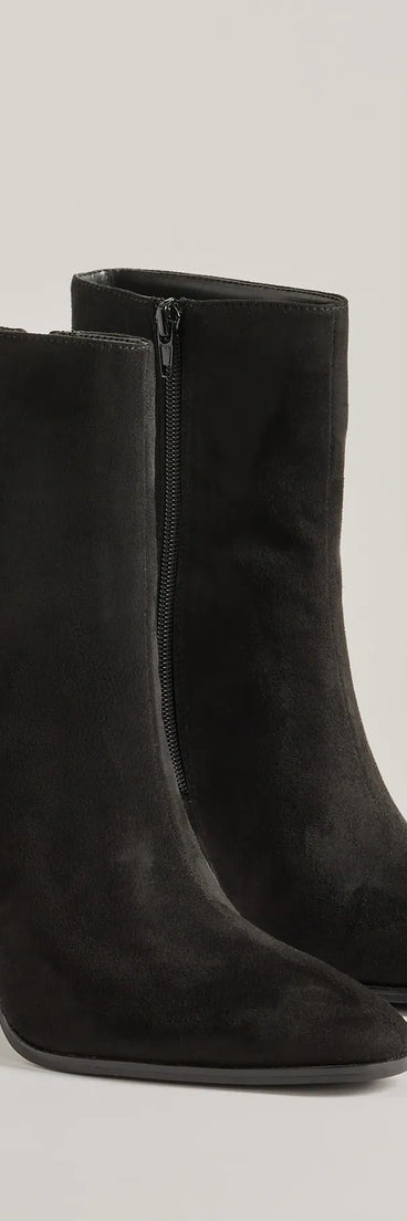 Back To Basics Block Heel Ankle Booties