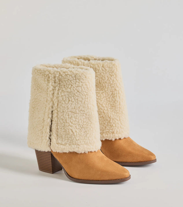 
Upgrade your style game for 2025 with the Cozy Vibes Faux Sherpa Foldover Booties in beige, perfect for any fashion-forward wardrobe.