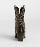 The Saddled Up Western Embroidered Cowboy Boots in black brings edge and energy to your vibe, ready to elevate any festival look or concert outfit.