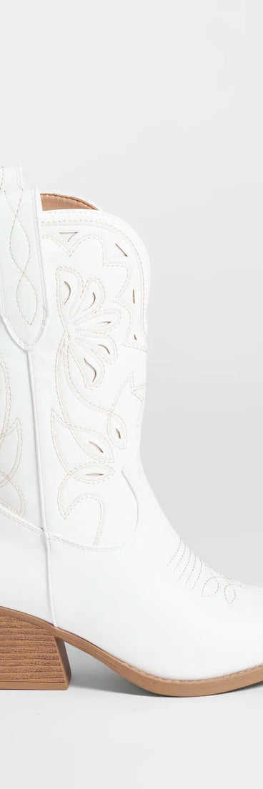Get inspired with the Saddled Up Western Embroidered Cowboy Boots, a feed-worthy white piece that’s part of Windsor's updated and curated women’s clothing edit packed with must-have fall outfit ideas.