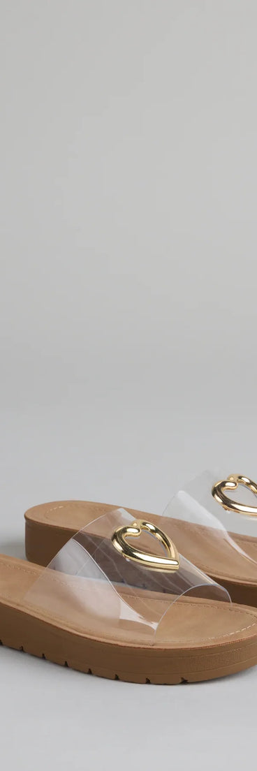Heart Eyes Only Slide Sandals