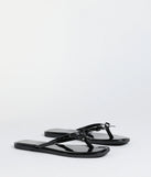 Dainty Looks Bow Thong Sandals