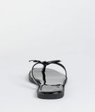 Dainty Looks Bow Thong Sandals