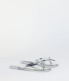Dainty Looks Bow Thong Sandals