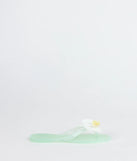 On Vacay Flower Strap Jelly Sandals
