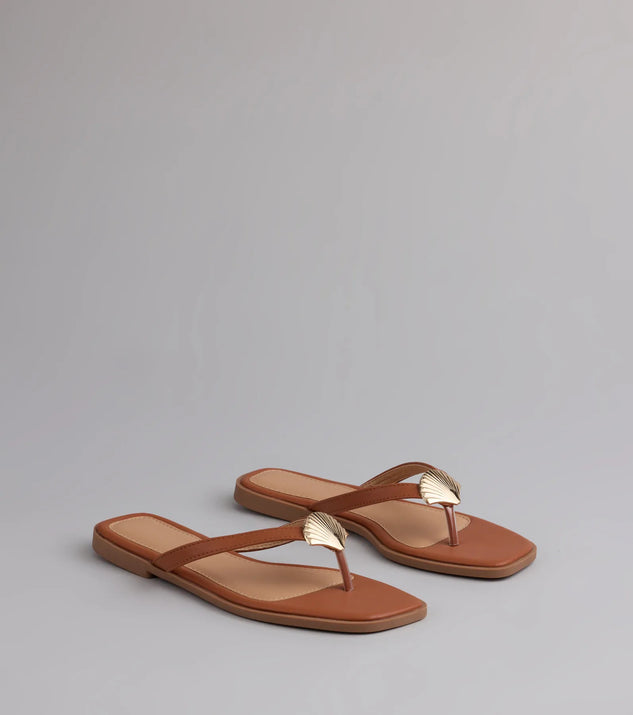 Golden Hour Seashell Sandals