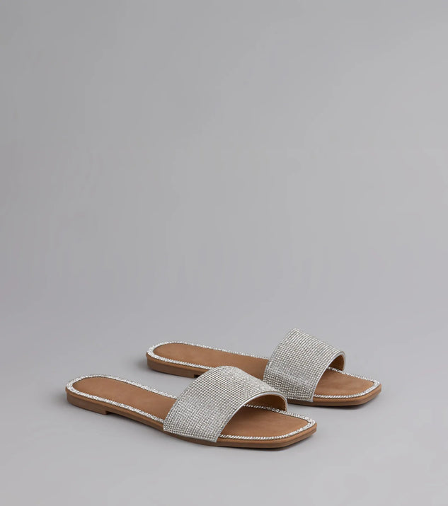 Windsor Dazzle Me Rhinestone Square Toe Sandals Sale