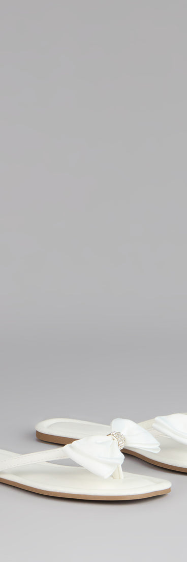 Sweet Steps Bow Thong Sandals