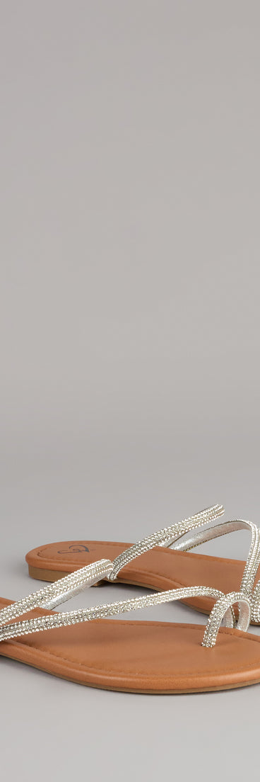 Twinkle Toes Rhinestone Strappy Sandals