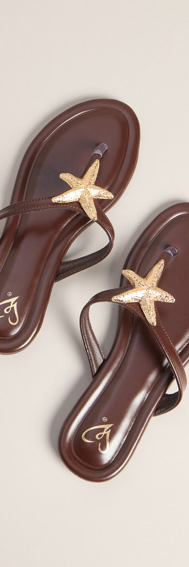 Poolside Ready Starfish Strap Sandals