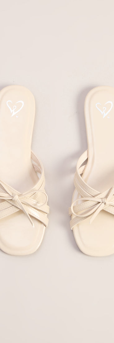 Bow Business Thong Sandals