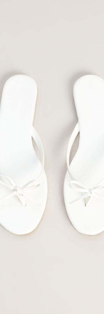 Weekend Away Bow Thong Sandals