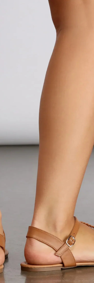 Casual Moments Braided Thong Sandals