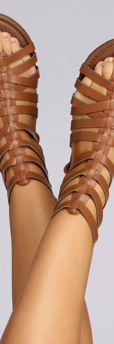Locked In Gladiator Sandals