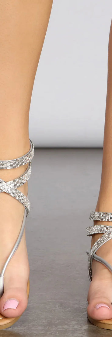 Goddess Mood Metallic Braided Sandals