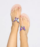 Fluttering Butterfly Jelly Sandals