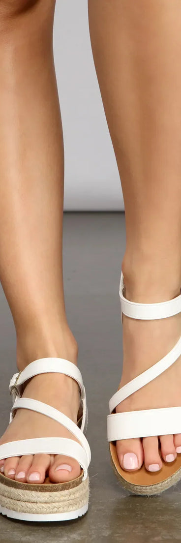 Perfect Pair Strappy Espadrille Sandals