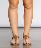Find Me On The Beach Studded Sandals