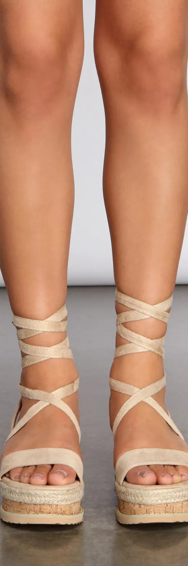 Layin' Low Platform Espadrille Sandals