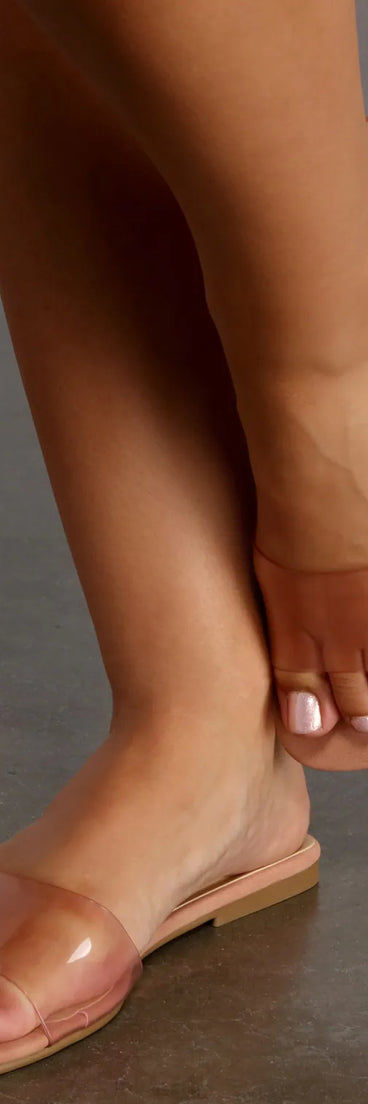 At Ease Simple Clear Sandals
