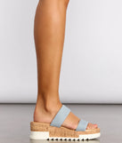 On The Move Double Band Platform Sandals
