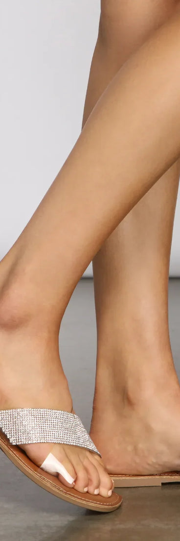 Bling It On Rhinestone Sandals