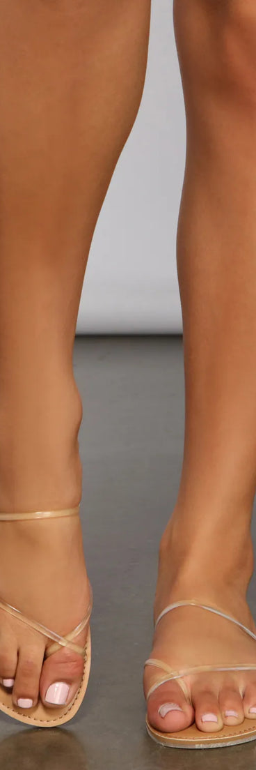 All You Need PVC Strappy Sandals