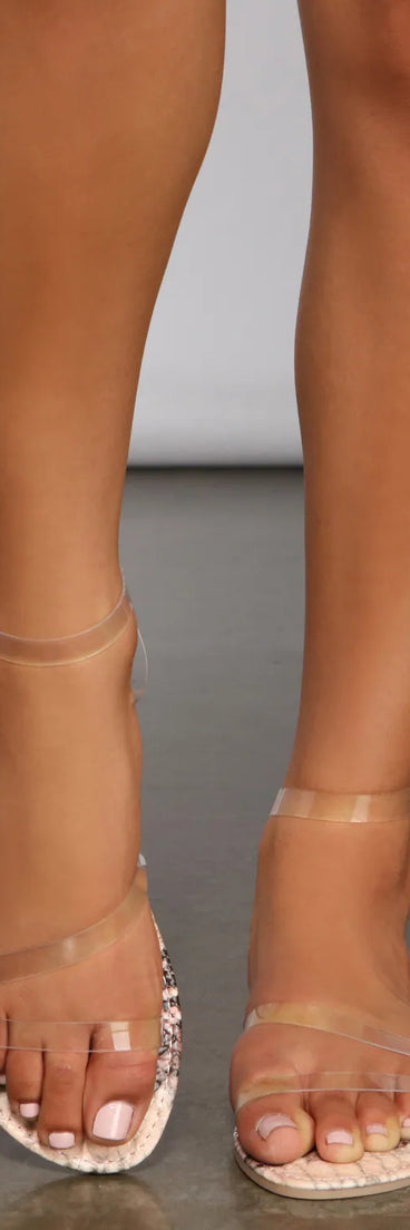 Sassy Snake PVC Sandals