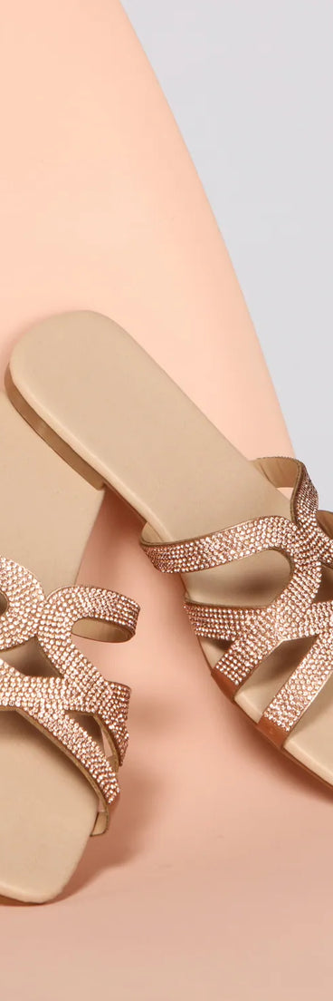 All the Bling Rhinestone Sandals