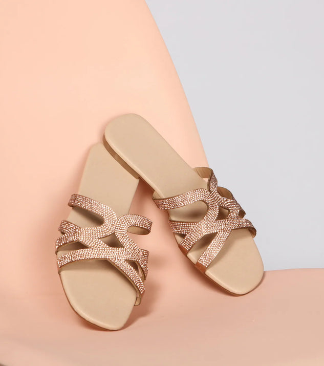 All the Bling Rhinestone Sandals