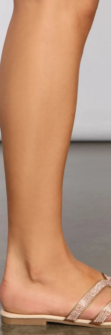 All the Bling Rhinestone Sandals