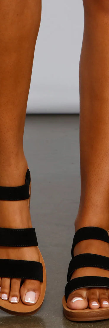Effortless Style Triple Strap Sandals