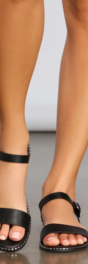 Chic Studded Strappy Sandals