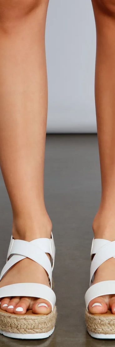 Casual Chic Espadrille Platform Sandals