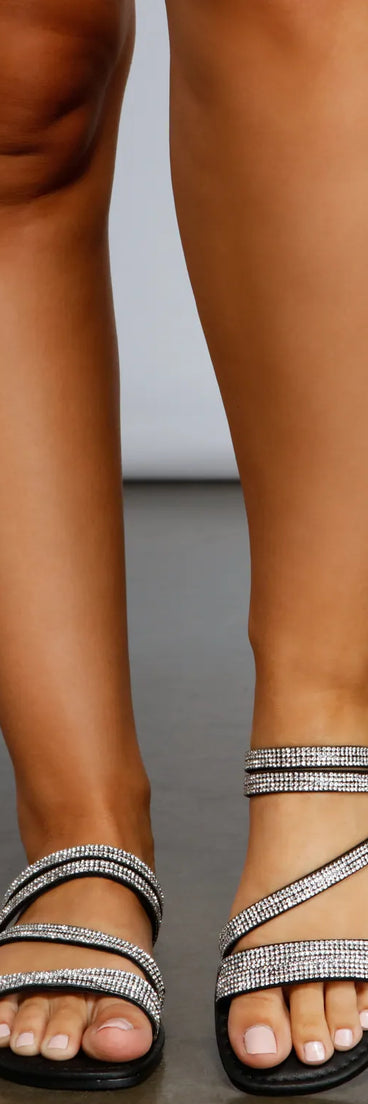 Reign In Glam Rhinestone Sandals