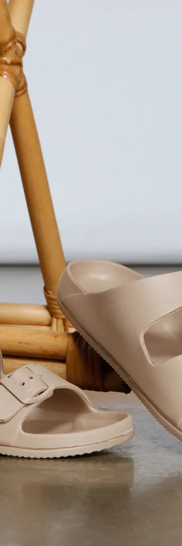 On Trend Double Buckle Sandals