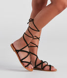 Miss Lace-Up Flat Sandals
