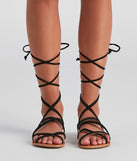 Miss Lace-Up Flat Sandals