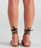 Up My Alley Lace-Up Sandals