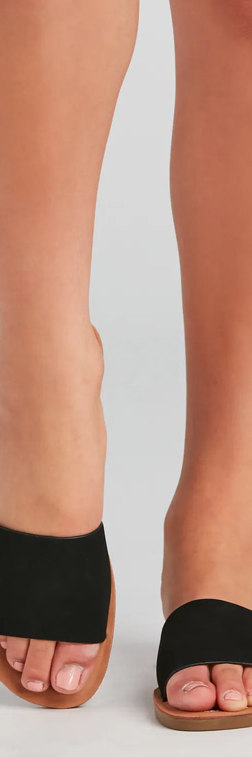 Let It Slide Single Band Sandals