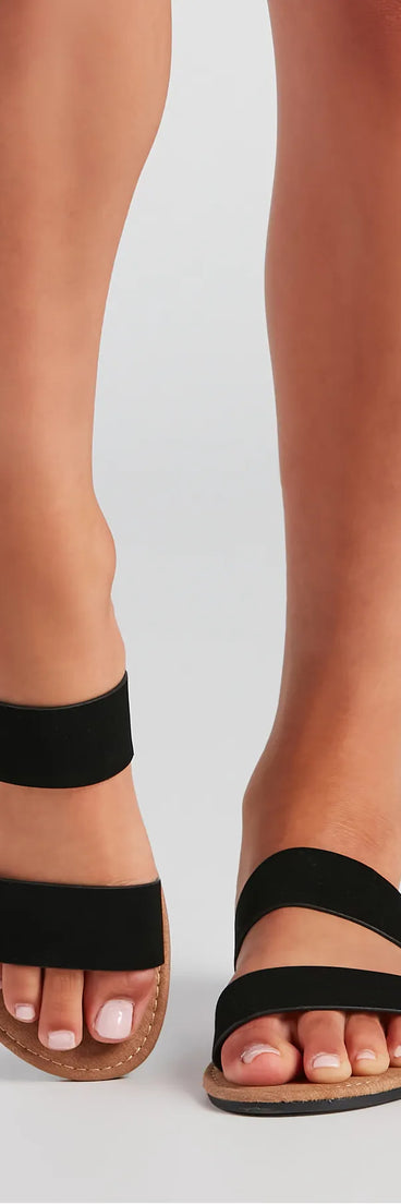 Let It Slide Nubuck Strap Sandals