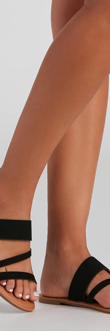 So Perfect Nubuck Strap Sandals