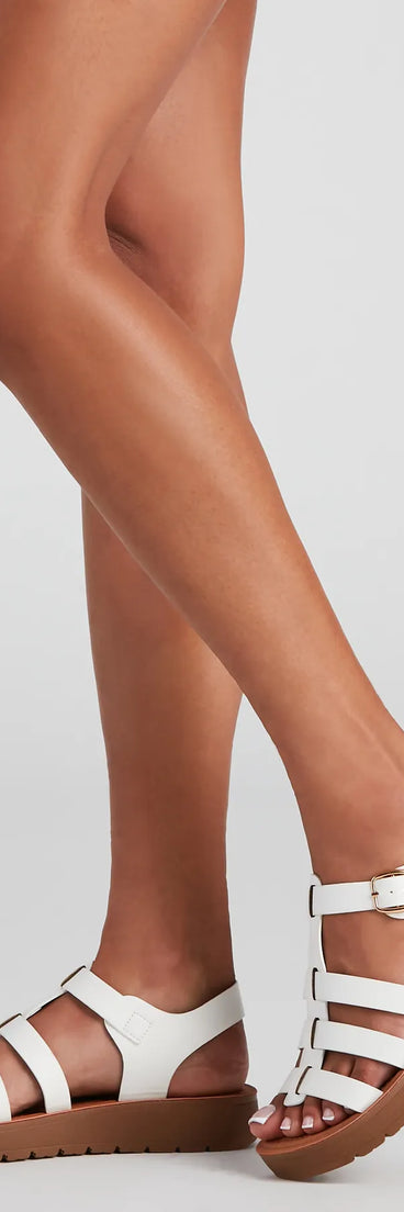 Open Season Caged Comfort Sandals