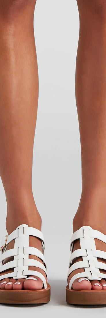 Open Season Caged Comfort Sandals