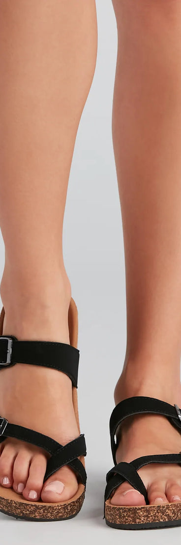 Catch Feels Dual Buckle Sandals