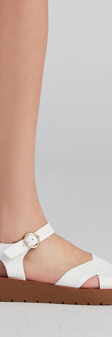 Comfort Level Criss-Cross Sandals