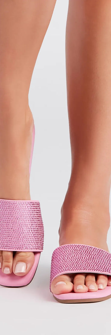 Shine Away Rhinestone Flat Sandals