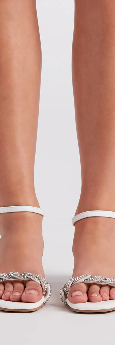 Hint Of Radiance Rhinestone Flat Sandals