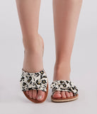 Darling Daisy Floral Print Sandals